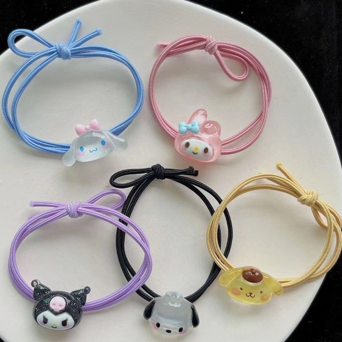 Estudiantes Sanliou correa de correa para niños lindos Meila Tikulomi cabello simple anillo de cabello fresco accesorios para el cabello al por mayor