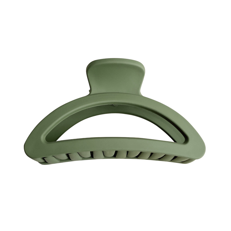 Clip de semicírculo a juego de color esmerilado hembra horquilla grande de plástico Sentido de alta calidad Cabeza trasera clip de tiburón tocado accesorios para el cabello