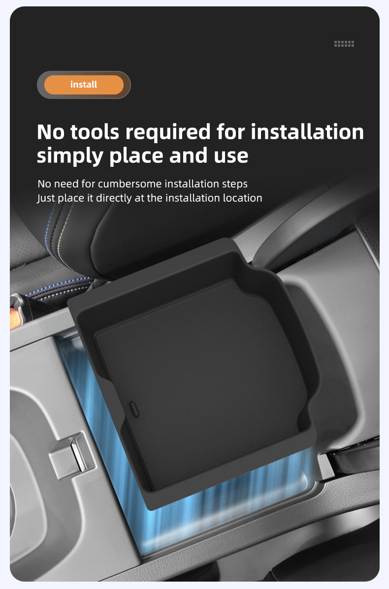 Suitable for 26 models of Prelude road cars, armrest box storage box, central console storage, car accessories, modification parts
