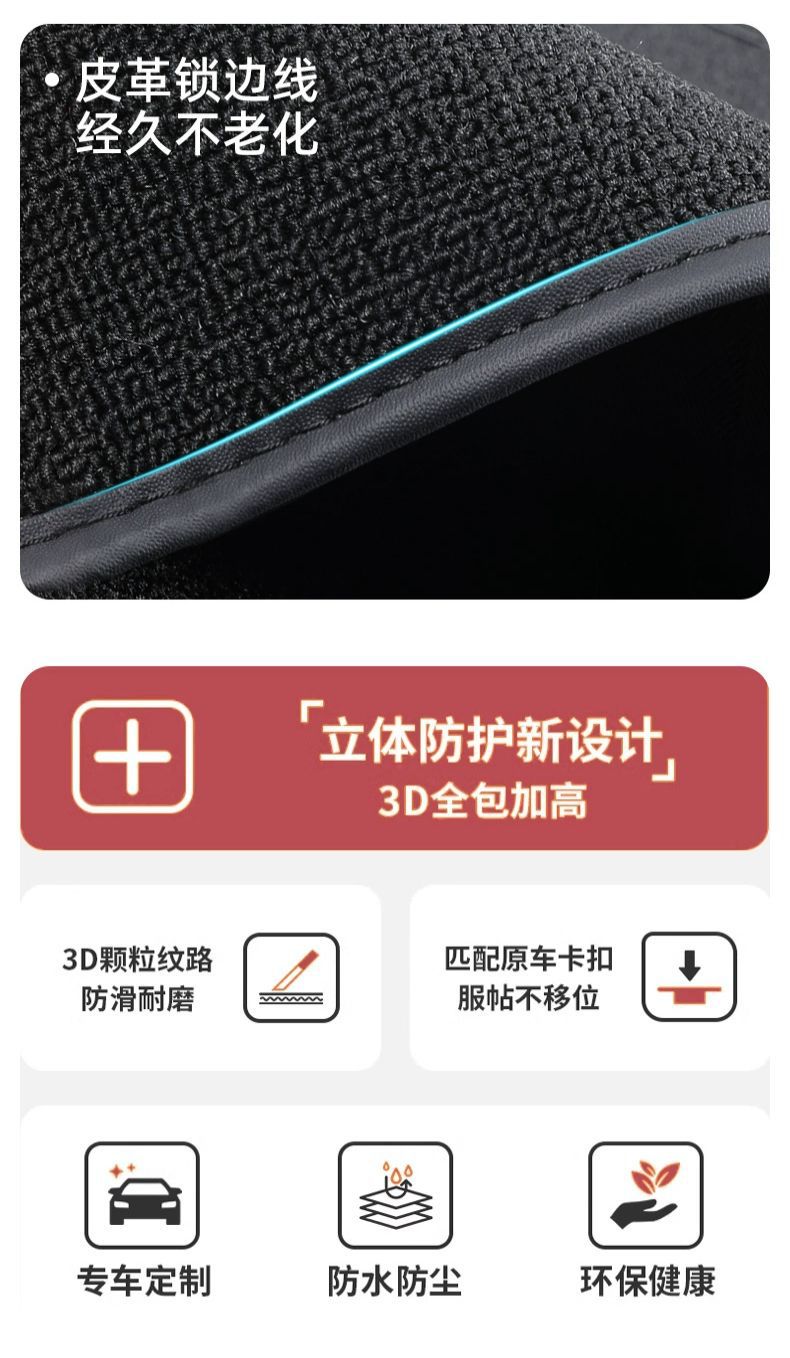 Suitable for Polar Fox Alpha S5 Foot Pad TPE Surrounded by 24 Foot Pad Carpet Surface Trunk Mat Decoration Interior New