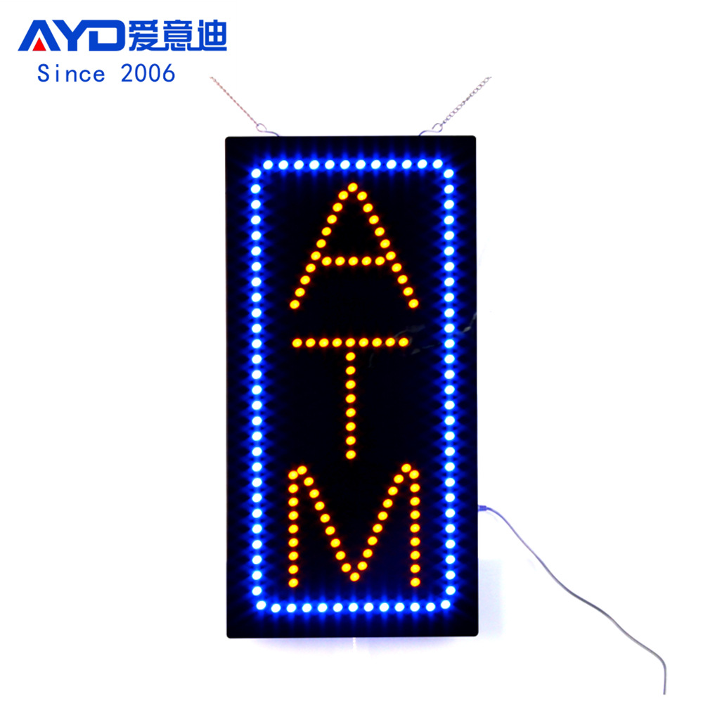 LED广告牌自动取款橱窗标识牌定 制 LED ATM Sign Board  48x24cm