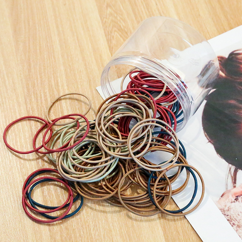 Japonés y coreano simple banda de goma sin costura no daña el pelo cuerda de pelo de la muchacha Corea del Sur accesorios de pelo de bebé corbata banda de goma