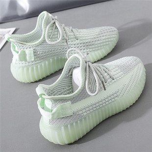 2024 New Spring Flyweave Mesh Shoes Coconut Women's Shoes Summer Breathable Casual Shoes Sports Shoes Easiest for Match Dad Trendy Shoes