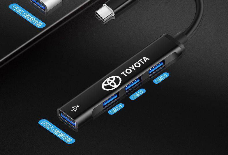 Suitable for Toyota Rav4 Corolla Levin Landa Car Adapter Type C to USB Converter Charger