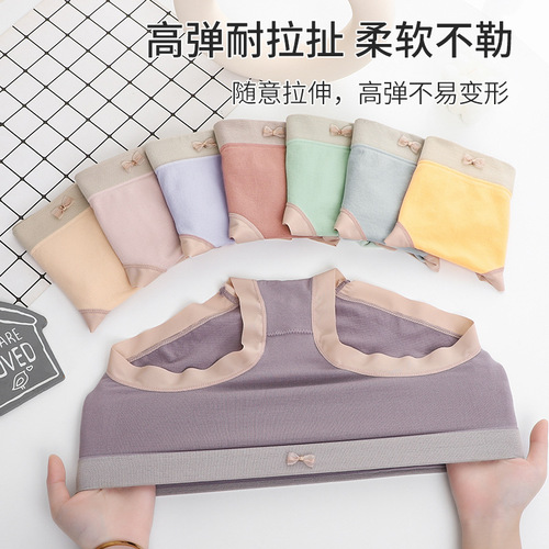 New style socialite 2.0 girls lace mid-waist underwear women's silk antibacterial crotch lift large size underwear wholesale