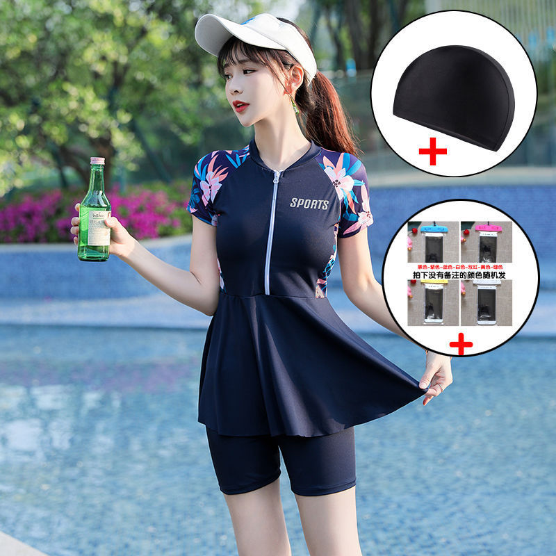 Trajes de baño para mujeres 2025 nuevos trajes de baño para mujeres conservadores gran tamaño gordo mm pequeña gordo chica de baño spa fábrica de trajes de baño divididos