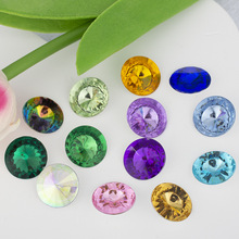 8-30MM尖底卫星亚克力钻 飞碟形水晶钻美甲手机壳贴钻diy饰品配件