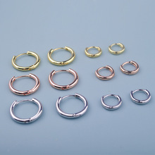 素圈耳环纯银针女迷你耳圈耳骨耳钉小众设计高级感耳饰耳扣耳骨环