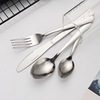 Set stainless steel, polishing cloth, tableware, 24 pieces, vibration