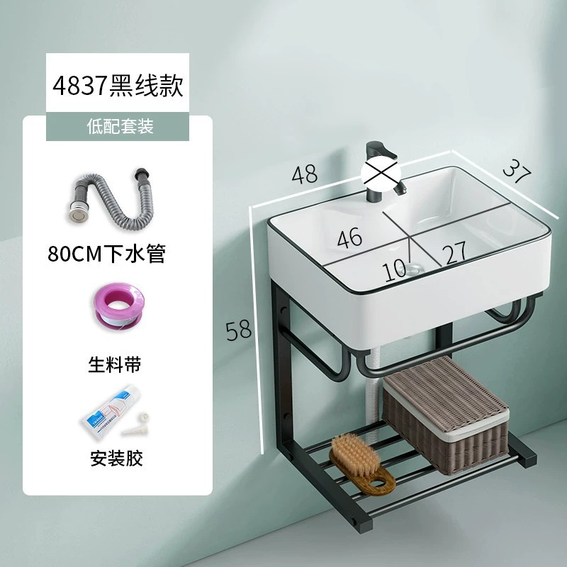 4837 cuenca de borde negro + agua