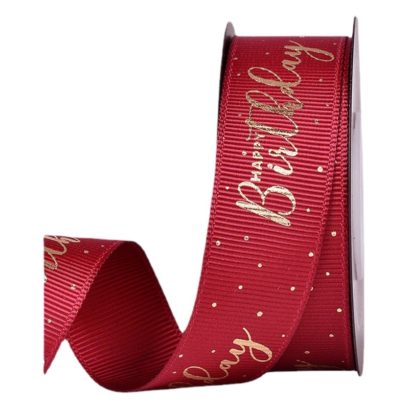 Caja de regalo de cinta roja brillante Festival de Primavera Rojo Dorado Transfronterizo nuevo Yao Ming regalo cinta embalaje cinta al por mayor