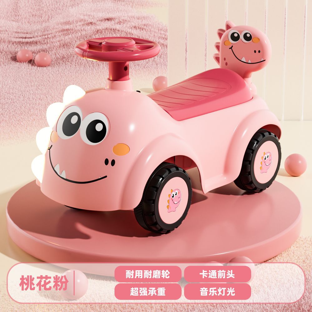 Carrito de Equilibrio Infantil 1-3 Años de Plástico, Antivuelco, Engrosado para Bebés
