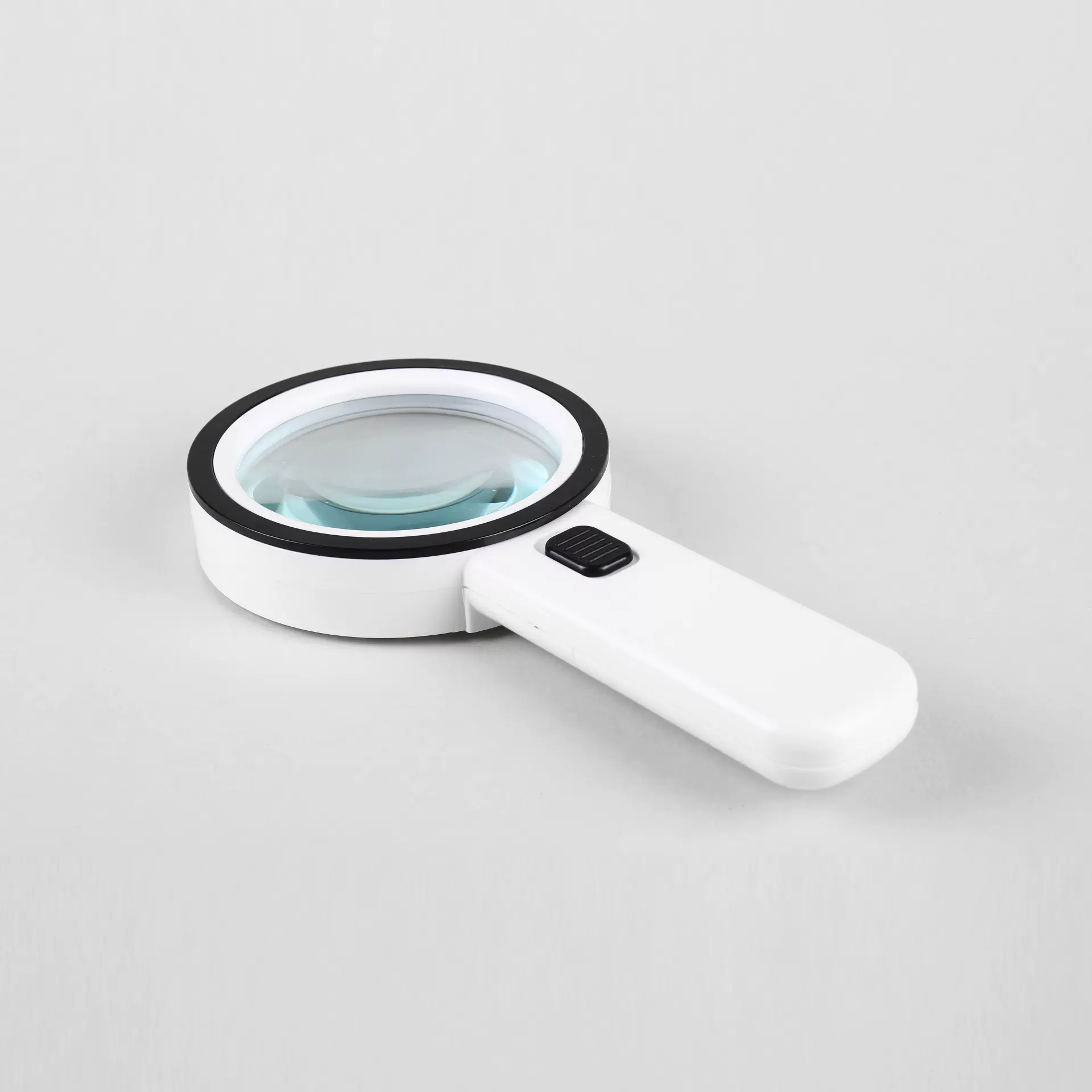 90mm30倍高清双层光学玻璃老人阅读珠宝鉴定手持LED带灯放大镜