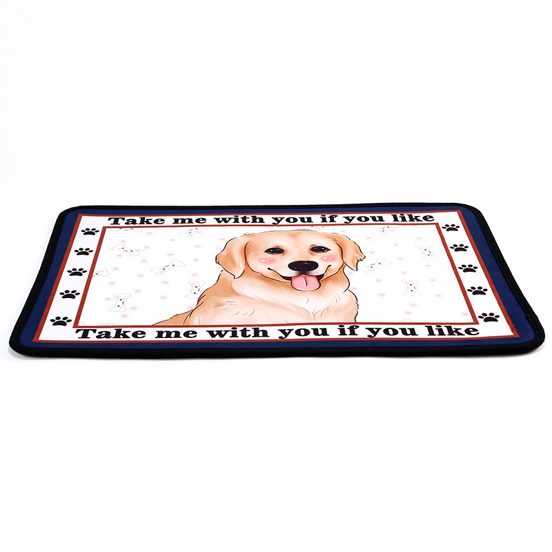 Suministros para mascotas nueva mascota estera de felpa de dibujos animados cuatro estaciones disponibles perro Cojín cuadrado antideslizante estera del perro