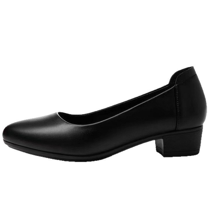 2026 verano nuevos zapatos de trabajo no se cansen pies silenciosos zapatos de una sola azafata cómoda con suela suave zapatos de tacones altos profesionales para mujeres