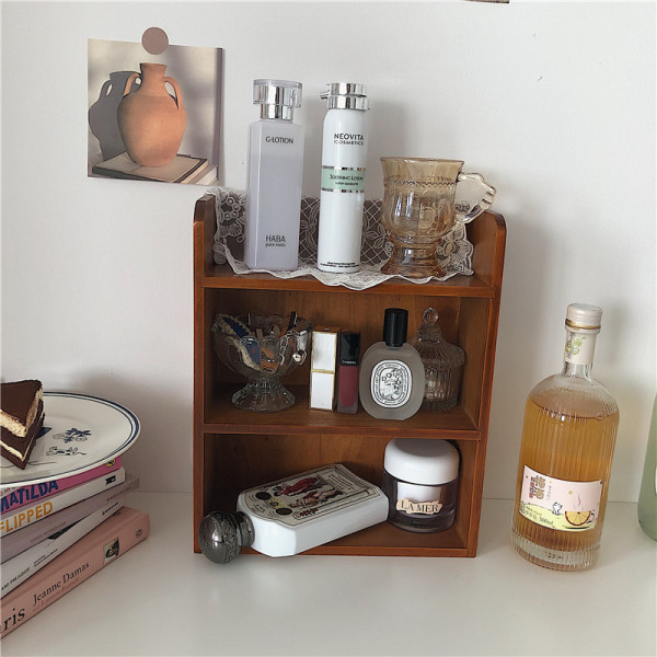 Japanese -style creative storage cabinet retro INS cosmetics cabinet…