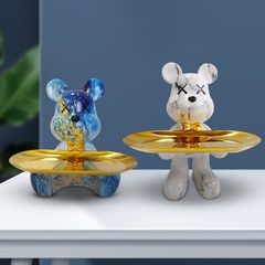 Violent Bear リビングルーム玄関ドアキーラック収納ボックストレイ装飾引っ越しギフト装飾品