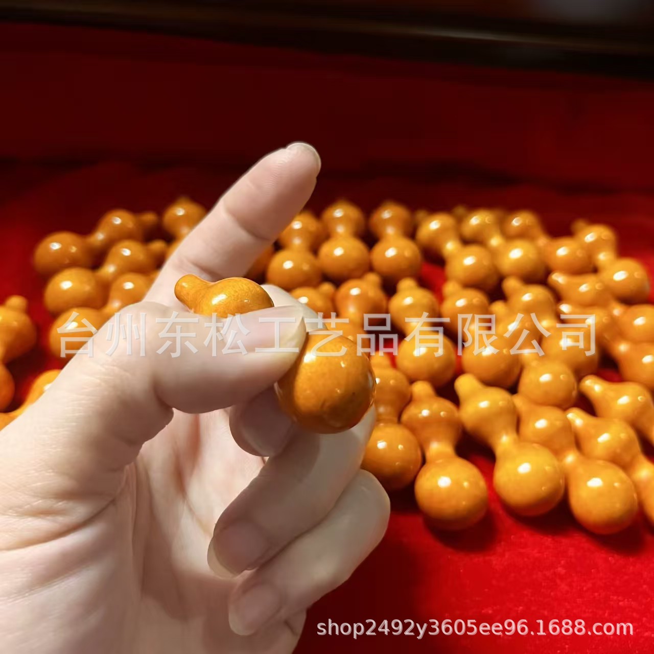 绕指柔桃木小葫芦手捻解压把件