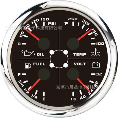 Gauge: Voltage Meter, Water Temperature | Other vehicle instruments - cx8363psi16-32v