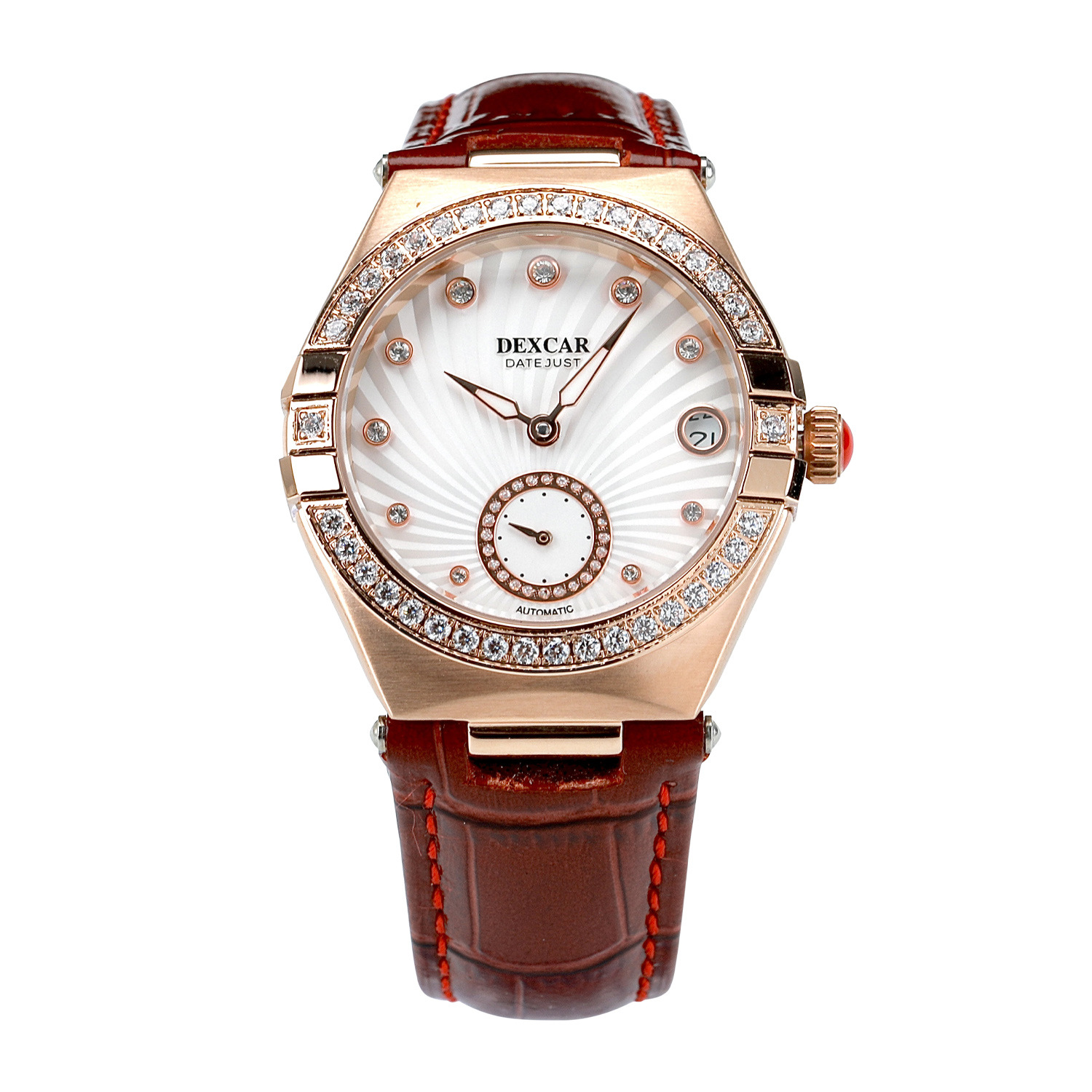 Dexcar/Duka Niche Accessible Luxury High-End Watch Multi-Functional Women's Watch Calfskin Strap Automatic Mechanical Watch