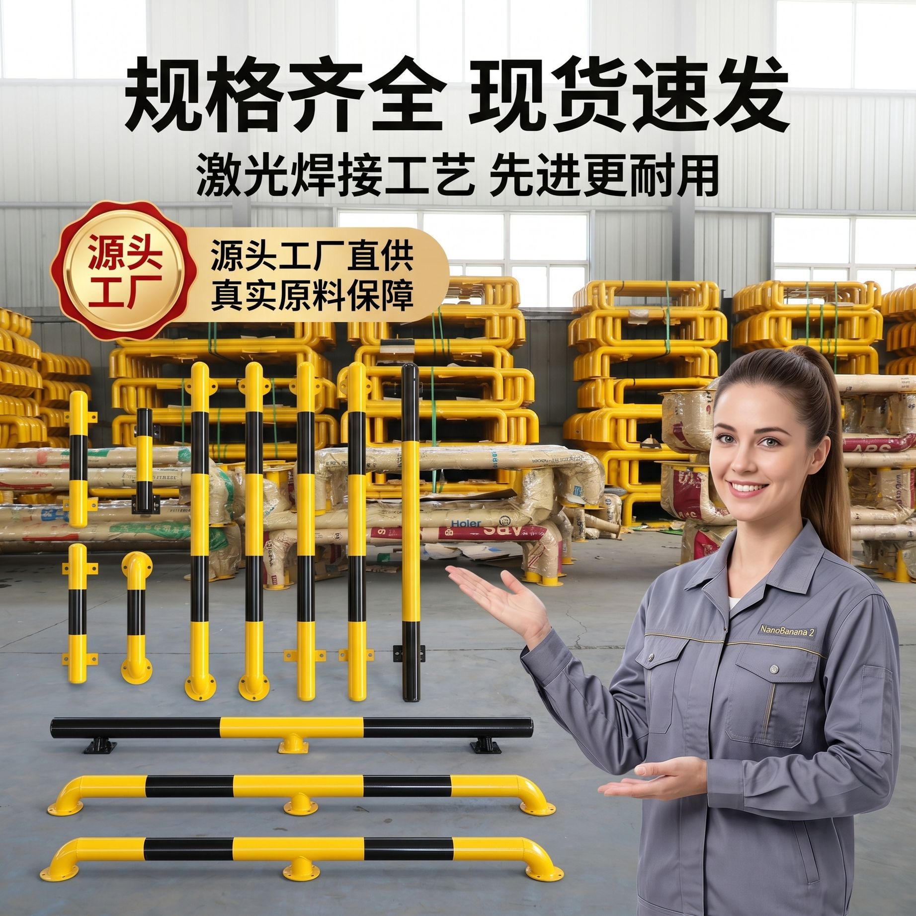 U型钢管挡车器车位防撞护栏车位限位器停车挡器地挡M型防撞杆