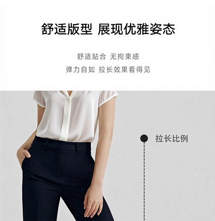 Quần culottes nữ ống rộng cạp cao dáng suông — Màu đen chi tiết 14