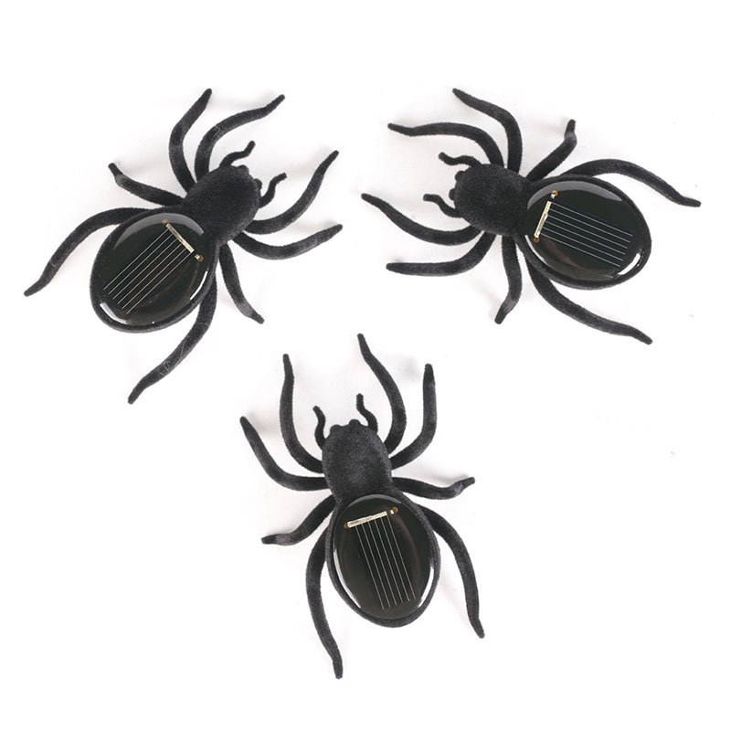 Realistic toy solar-powered, handmade, spider, mini experiment, creative gift
