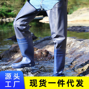 Factory direct transplanting shoes water pants knee-length pants half-body wear-resistant waterproof non-slip blood-proof lotus root digging paddy field pants