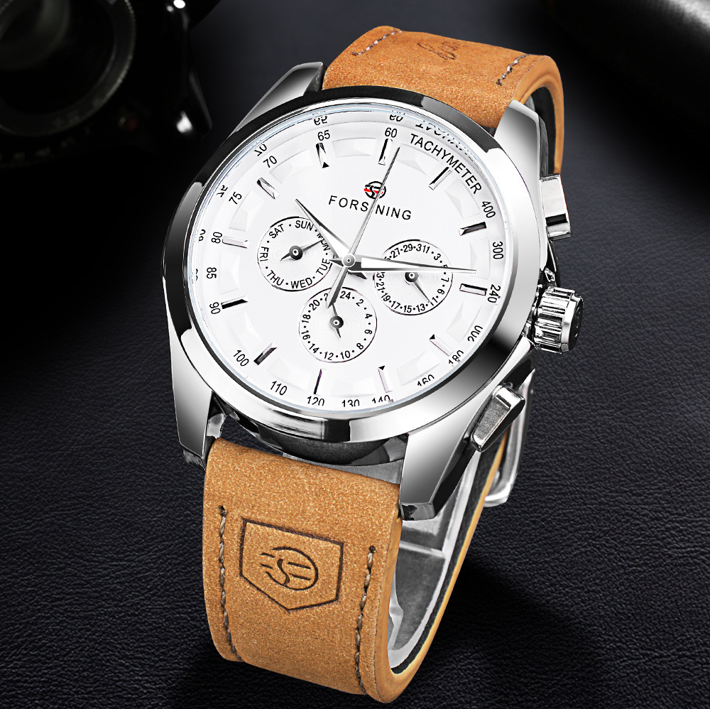 Men's Mechanical Watch Automatic Functional Glow In The Night_voghion.com