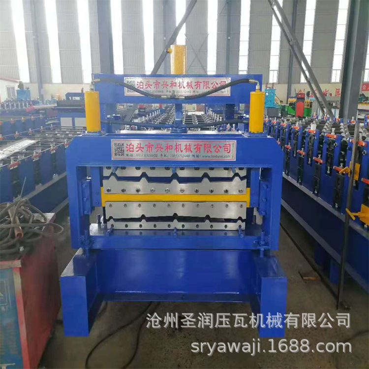 河北供应彩钢双层压瓦机  离合器划刀配置 840900型号铁皮瓦楞机
