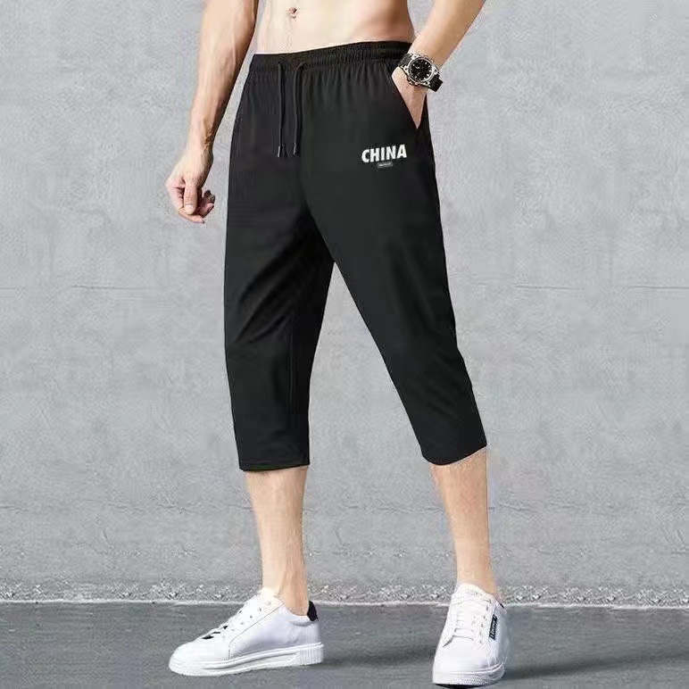 Verano 2022 hombres casual shorts Thin Loose stretch deportes pantalones recortados más tamaño pantalones de playa moda