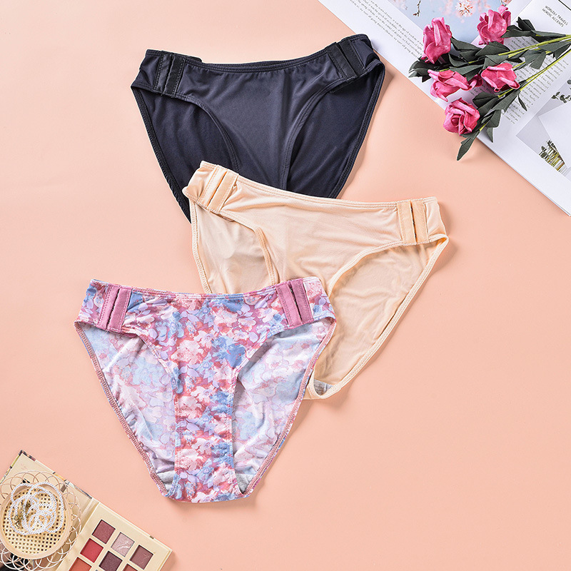 Hook Button Underwear Women's Sexy and Charming Brazilian Underwear Low Waist Nylon Unbuckle Men's Artifact Careful Traceless Underwear