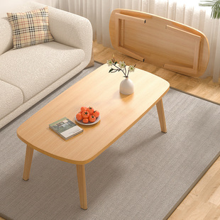 Оптовая японская журнальный столик маленькая квартира гостиная в in ins Wind и толстый твердый древесный столик для рабочего стола Бесплатная установка можно сложить журнальный столик