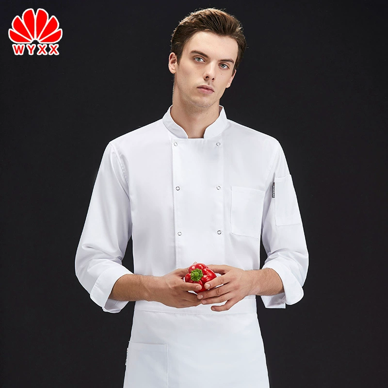 Рабочая одежда шеф-повара мужская одежда с длинными рукавами для шеф-повара кухонная одежда столовая ресторан отель рабочая одежда столовая рабочая одежда с длинными рукавами