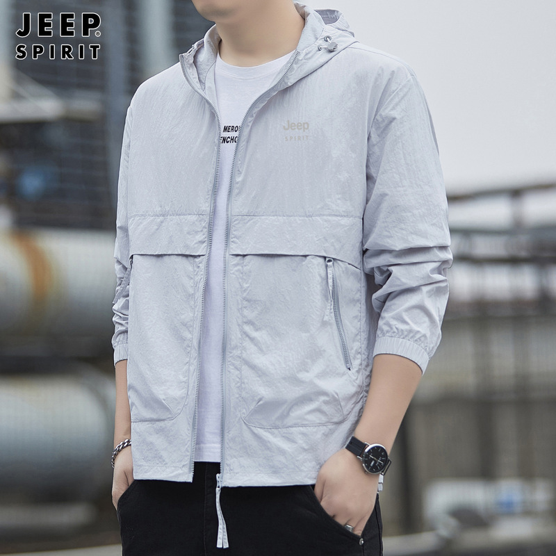 Hooded Jacket 2026 Spring and Summer New Style Lightweight Comfortable Printed Breathable Soft Quick-Drying Middle-Aged Tops 8776A