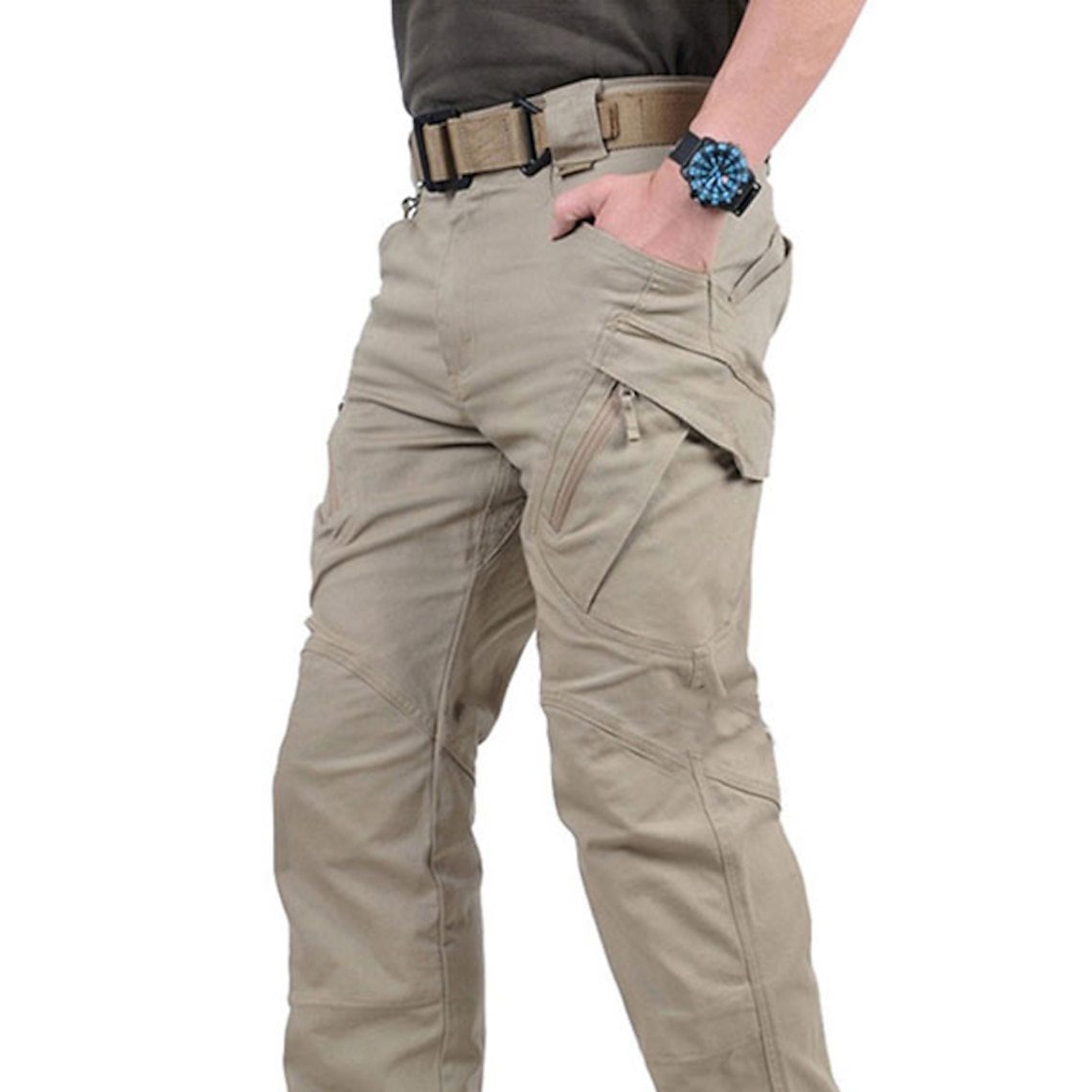 Pantalones de asalto resistentes al desgaste al por mayor de viajes multibolsillos al aire libre X9 pantalones de herramientas de montañismo de pesca a prueba de agua sueltos para hombres