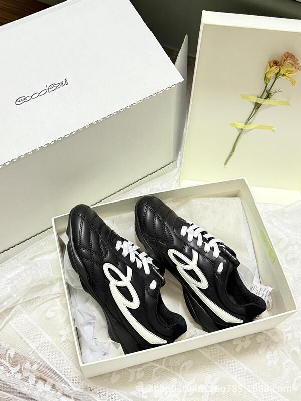 Bai Jingting の同じスタイルの Goodbai ローミングシューズ女性用 2025 新しい黒の道徳訓練靴レトロスポーツとレジャーランニングシューズ|undefined