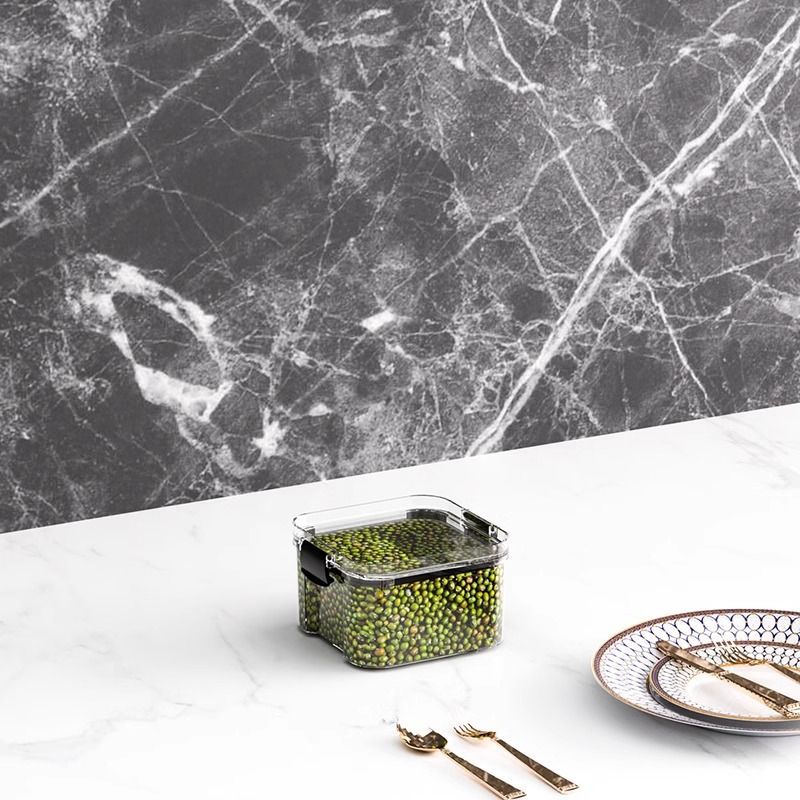 Tanque de sellado granos de granos de cocina almacenamiento tanque de plástico transparente de grado comestible bocadillos de productos secos tanque de almacenamiento de té