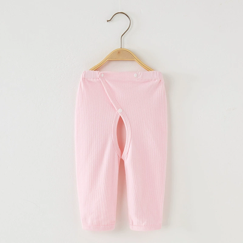 Children's autumn cotton trousers for new born, demi-season thermal underwear, 0-3 month