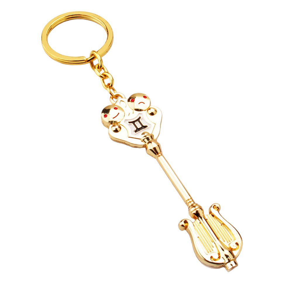 Anime periférica cola de hadas Lucy constelación doce Palacio Estrella Espíritu llavero accesorios León botella agua Virgo