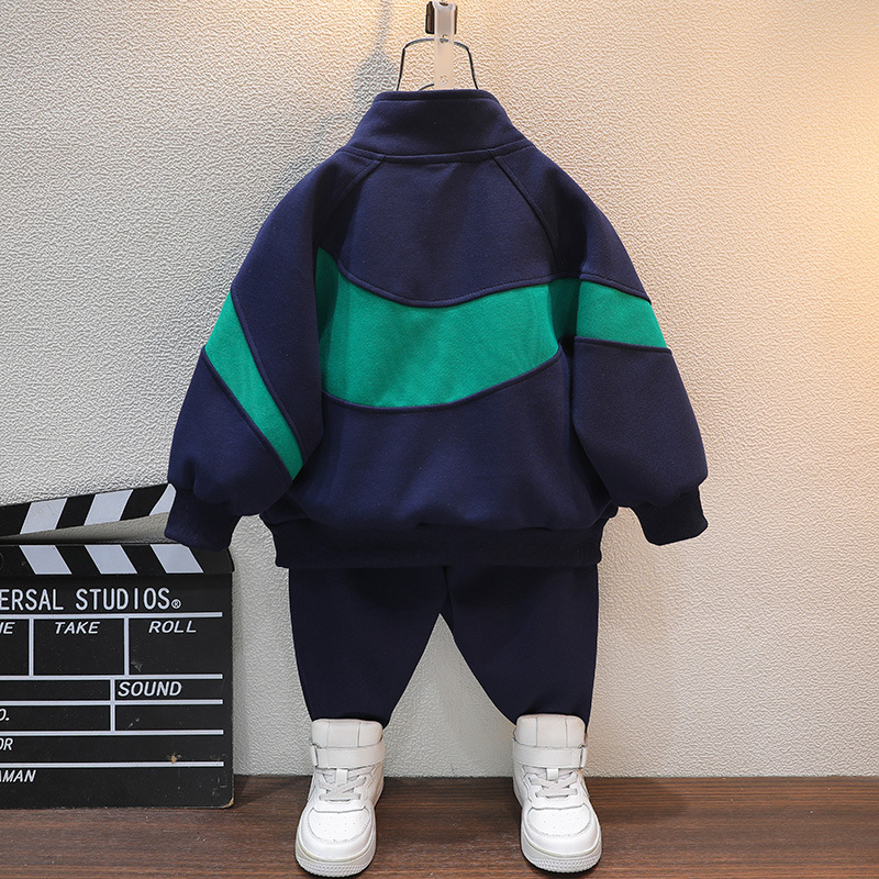 6390 Traje deportivo de otoño para niños 2025 nuevos modelos de primavera y otoño para niños pequeños y medianos