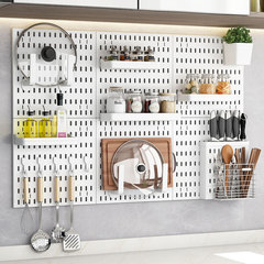 Hole board accessories without drilling, multi-functional kitchen shelf, living room hooks, entryway storage, hole board display rack