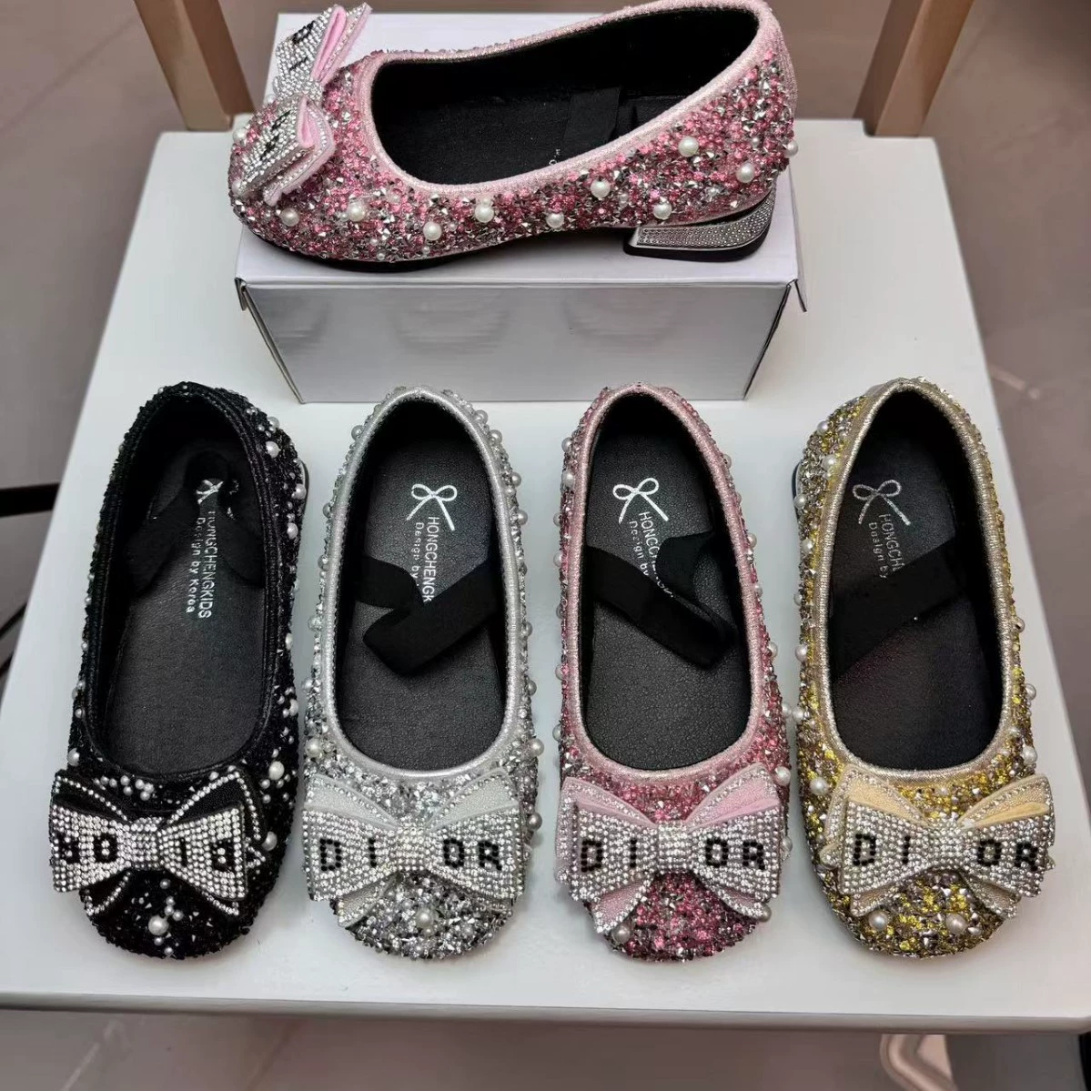 2024 весна и лето новая корейская версия обуви принцессы для девочек