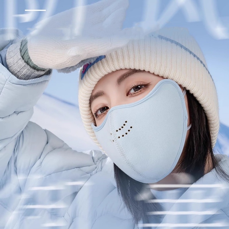 【保暖】全脸防护东北抗寒防雾口罩加绒户外防风骑行抗寒防风面罩|undefined