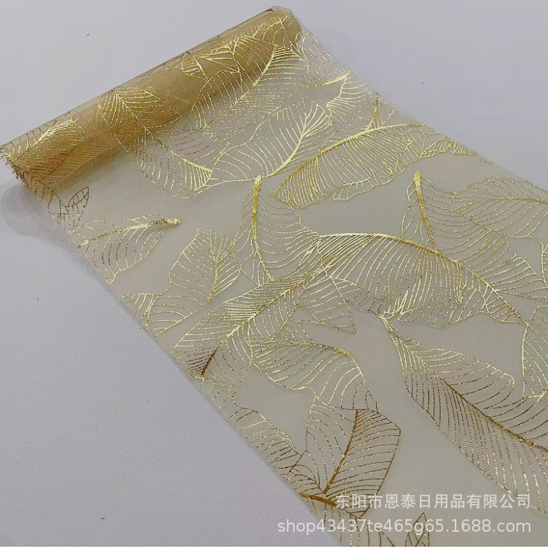 欧纱 羽毛金色1