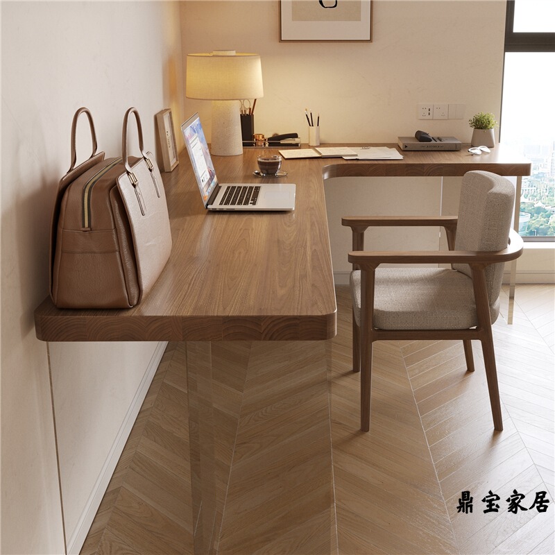 Solid Wood Suspended Acrylic Corner Desk Modern Minimalist Corner Office Desk Bedroom Home Double Computer Desk L Solid Wood Suspended Acrylic Corner Desk Modern Minimalist Corner Office Desk Bedroom Home Double Computer Desk L