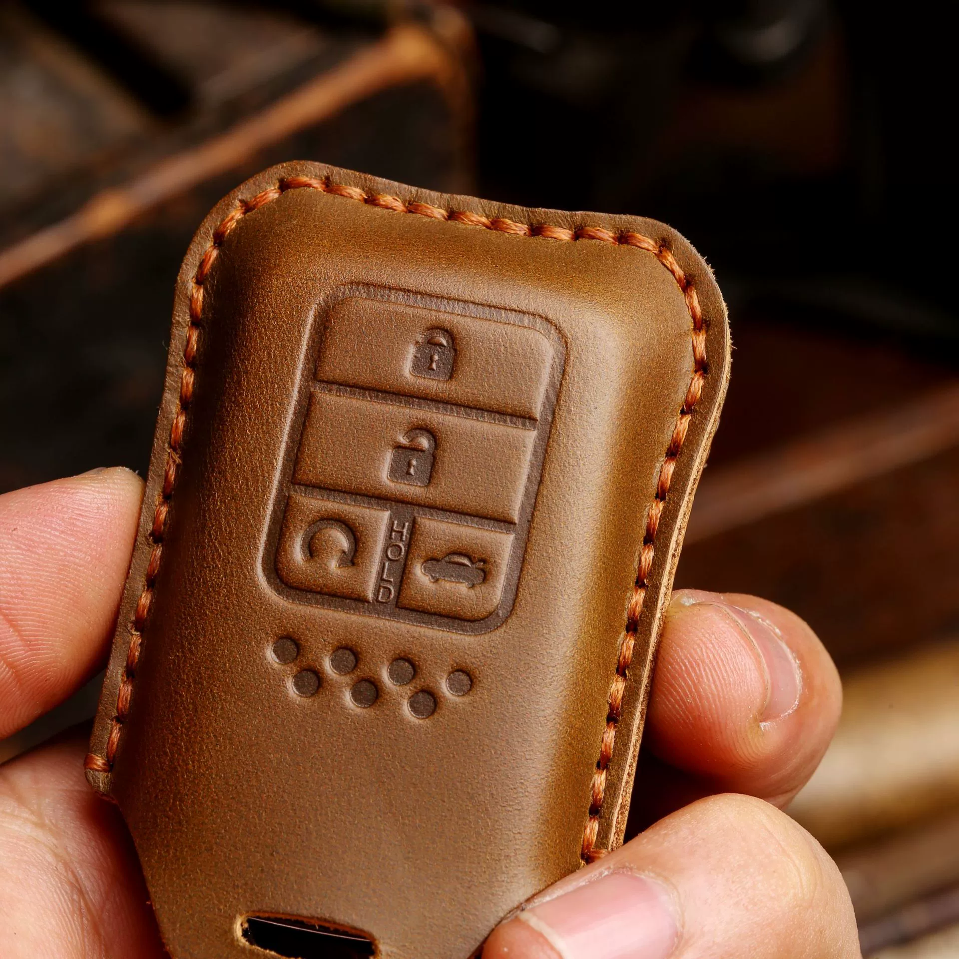 Suitable for Honda Key Case CRV Lingpai XRV Ten Generation Accord Crown Crown Fit dermis car keypie