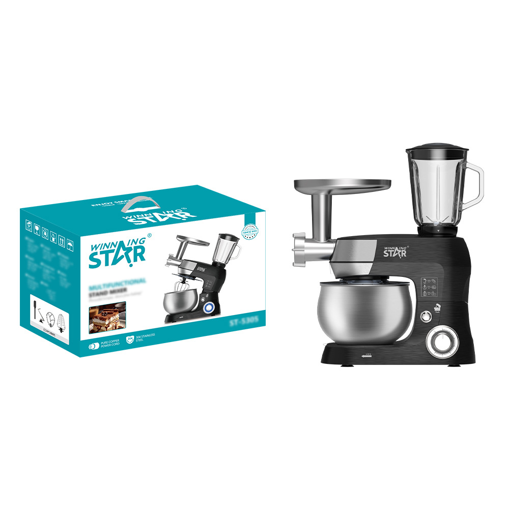 Winning star crossover hogar 5L mezcla de fideos mezclados máquina de chef multifuncional Stand Mixer