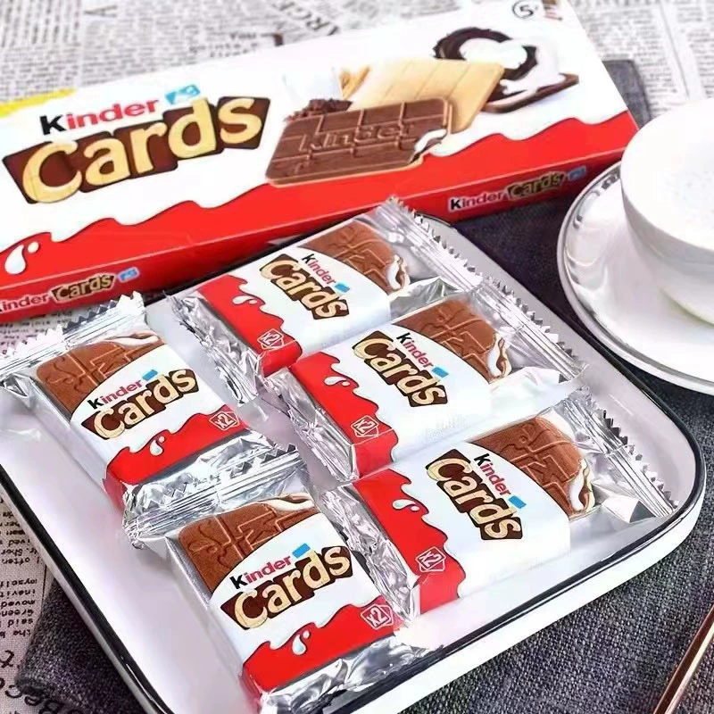 Итальянская снековая продукция Kinder Kindazaka ореховая паста со сливками сэндвичи 5 пачек в целой коробке 20 коробок