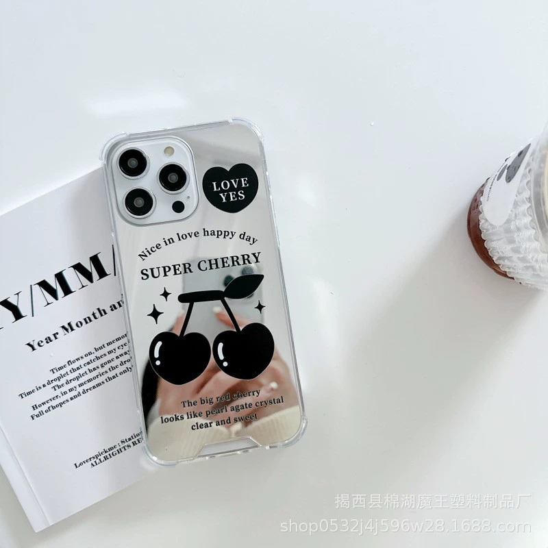 Чехол Cherry Mirror Pro для Apple iPhone 11-16 Pro Max, совместимый чехол с зеркальным эффектом